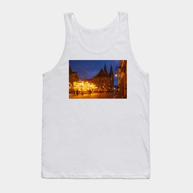 Christmas market, Bremen, winter, dusk Tank Top by Kruegerfoto